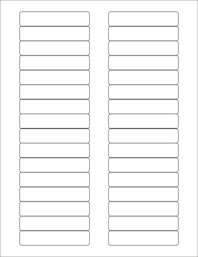 Ilustracja wektorowa szablon etykiety adres WL-173